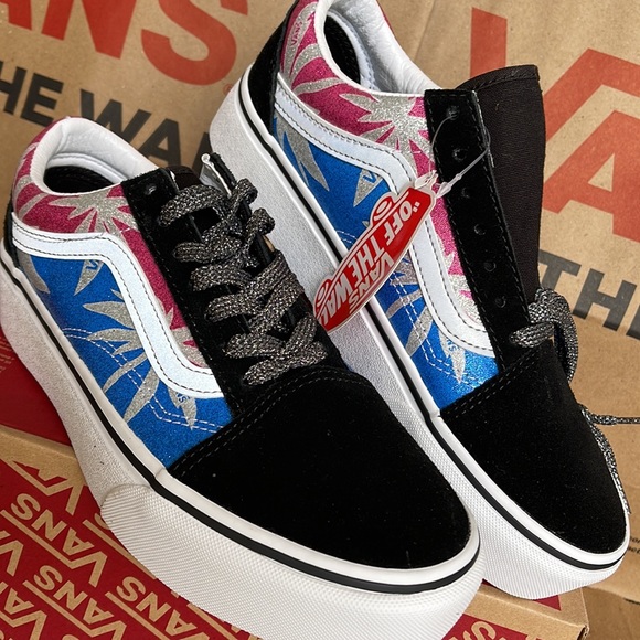 Vans Old Skool After Dark Summerlf/True White WMNS platforms - Picture 7 of 16